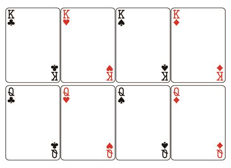 deck of cards outline|Blank Playing Card Template .